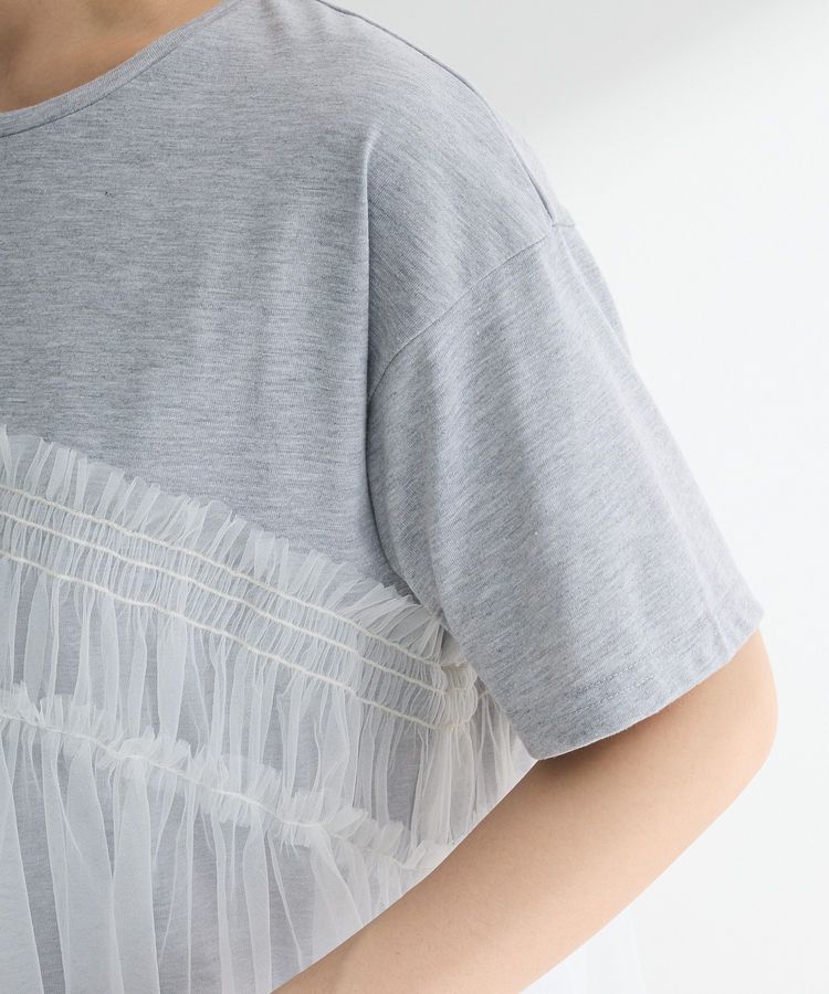 Green Parks「・ELENCARE DUE チュールドッキングTEE」|Tシャツ・カットソー|