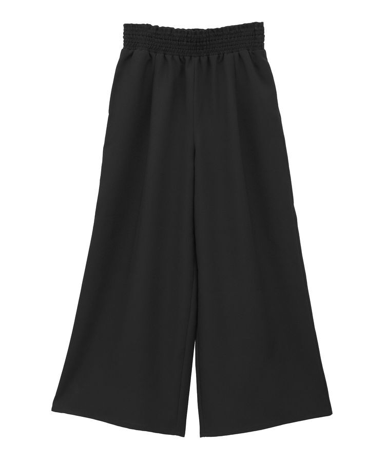 Green Parks「麻調ウエストギャザーフレアワイドパンツ」|その他|