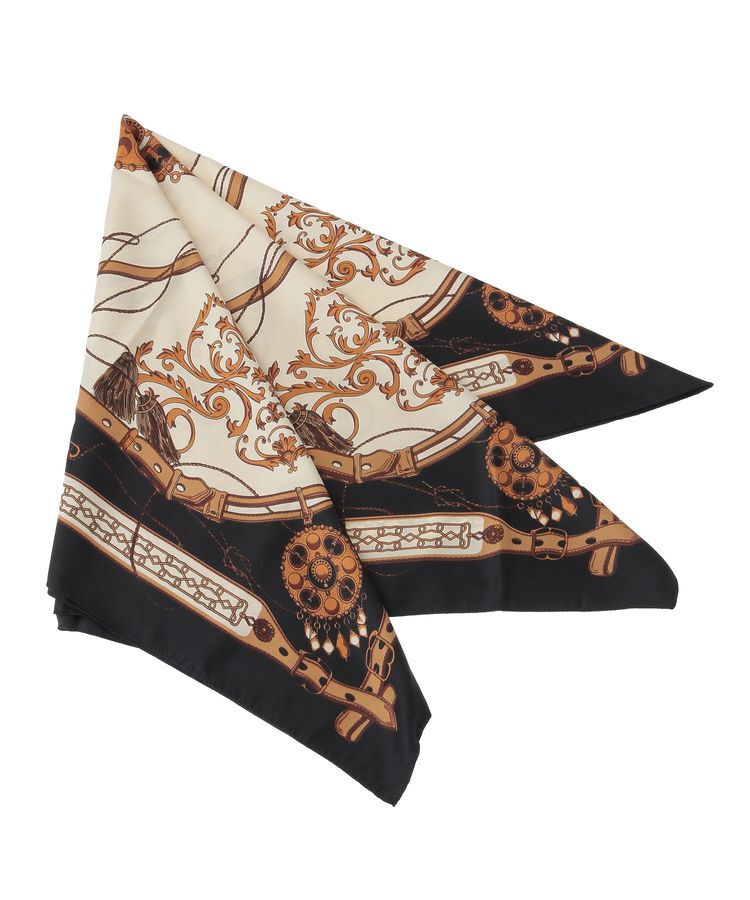 Green Parks「・ベルトタッセルスカーフ 90&times;90」|バンダナ・スカーフ|