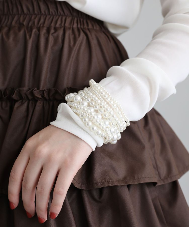 Green Parks「・HALF TIME 10連パールブレスレット」|ブレスレット・バングル|