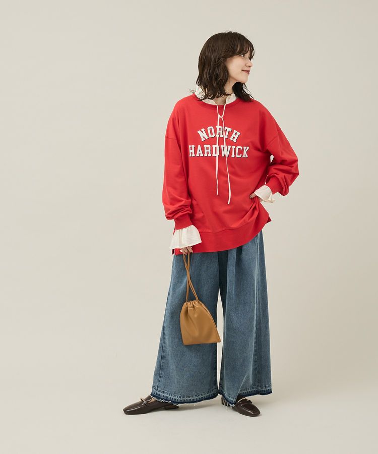 Green Parks「カレッジロゴ裏毛チュニック」|チュニック|