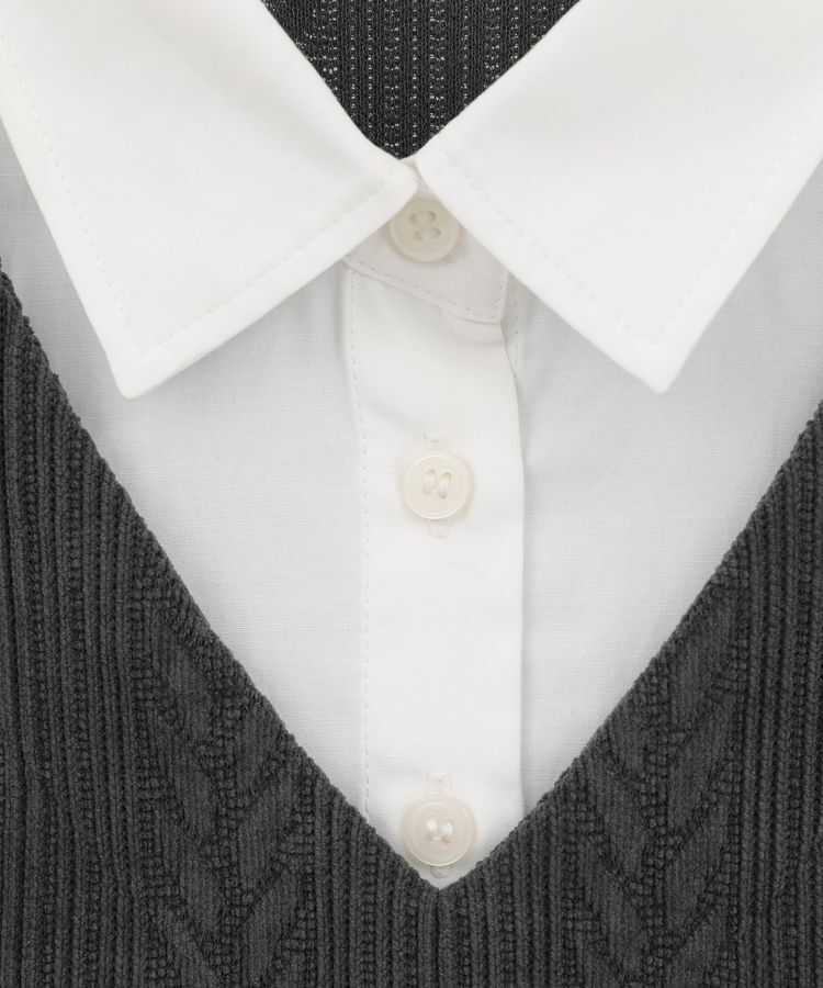 Green Parks「カットモールドッキングシャツチュニック」|チュニック|