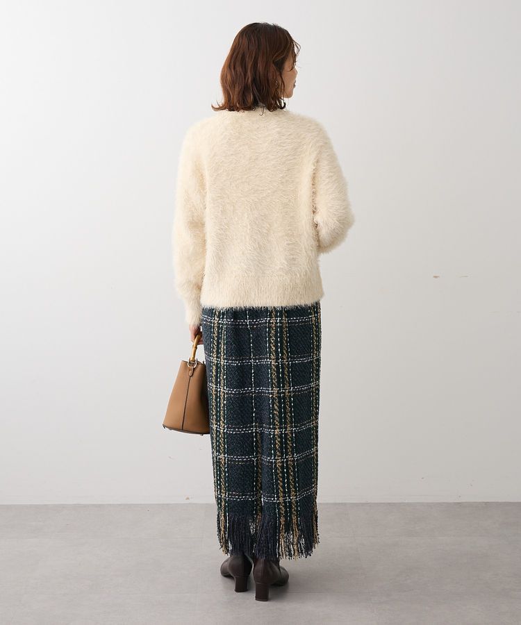 Green Parks「シャギーVネックカーディガン」|カーディガン|