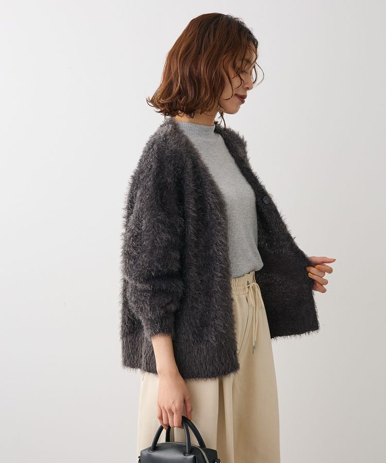 Green Parks「シャギーVネックカーディガン」|カーディガン|