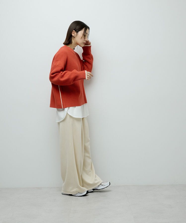 Green Parks「かのこ編モックネックニットプルオーバー」|ニット・セーター|