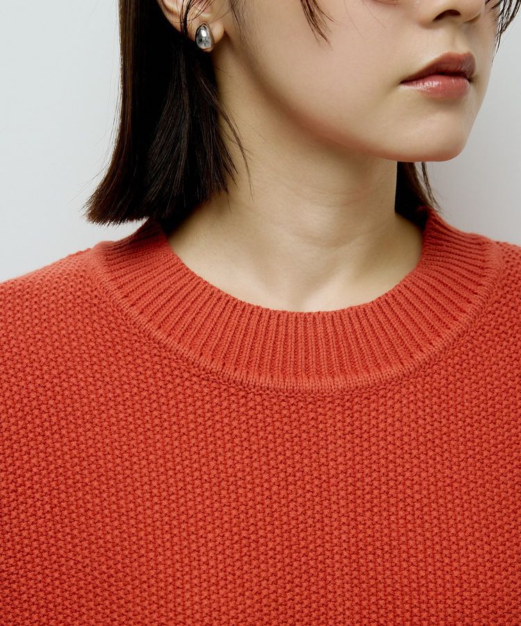 Green Parks「かのこ編モックネックニットプルオーバー」|ニット・セーター|