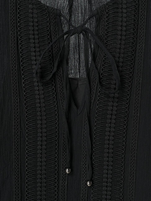 GARAGE OF GOOD CLOTHING「レース付きハーフスリーブワンピース」|ワンピース|