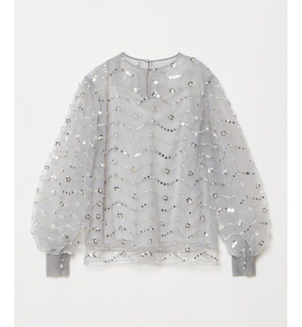 LOULOU WILLOUGHBY「【LOULOU WILLOUGHBY】スパンコールビジューブラウス」|シャツ・ブラウス|