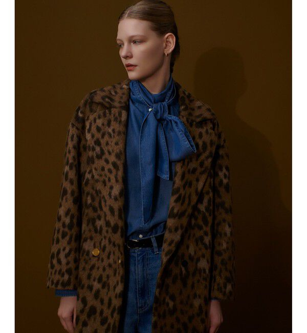 allureville「MILIORレオパードコート」|ダッフルコート|