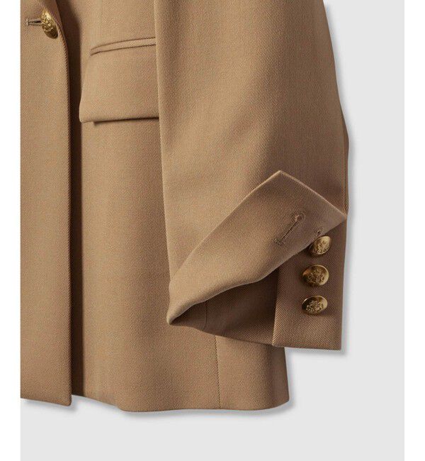 LOULOU WILLOUGHBY「【LOULOU WILLOUGHBY】ウール混チノダブルジャケット」|テーラードジャケット|