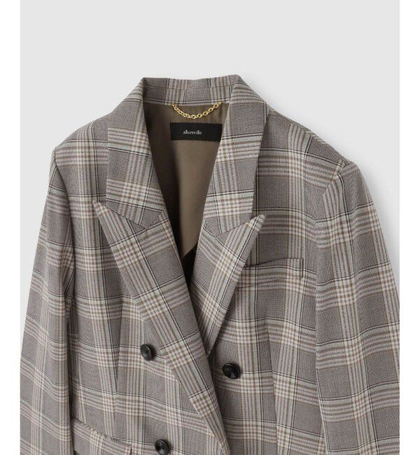 allureville「TRストレッチダブルジャケット」|テーラードジャケット|