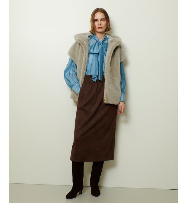 allureville「フェイクスエードスカート」|スカート|