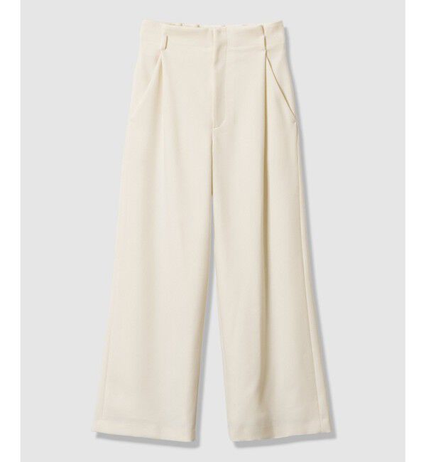 allureville「ウールライクフランネルヨークレスパンツ」|チノ|