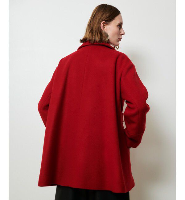 allureville「パイルメルトンデザインＰコート」|ピーコート|