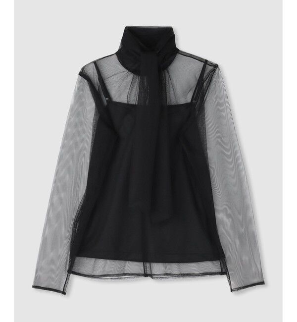 allureville「チュールボウロングスリーブ プルオーバー」|Tシャツ・カットソー|