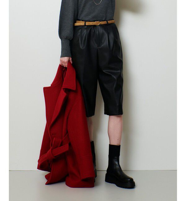 allureville「フェイクレザーバミューダパンツ」|その他|