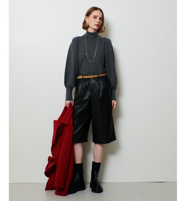 allureville「フェイクレザーバミューダパンツ」|その他|