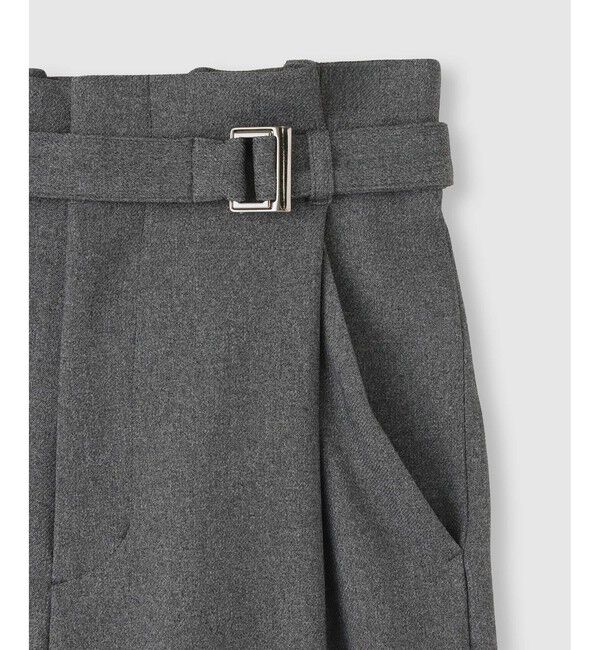 allureville「ウールライクフランネルヨークレスパンツ」|チノ|