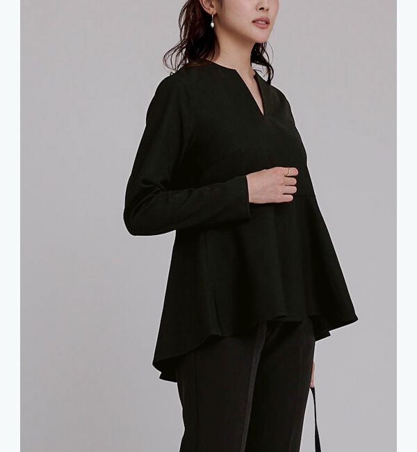 ur's「キーネックペプラムトップス」|Tシャツ・カットソー|