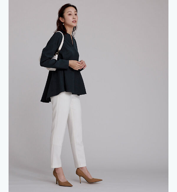 ur's「キーネックペプラムトップス」|Tシャツ・カットソー|