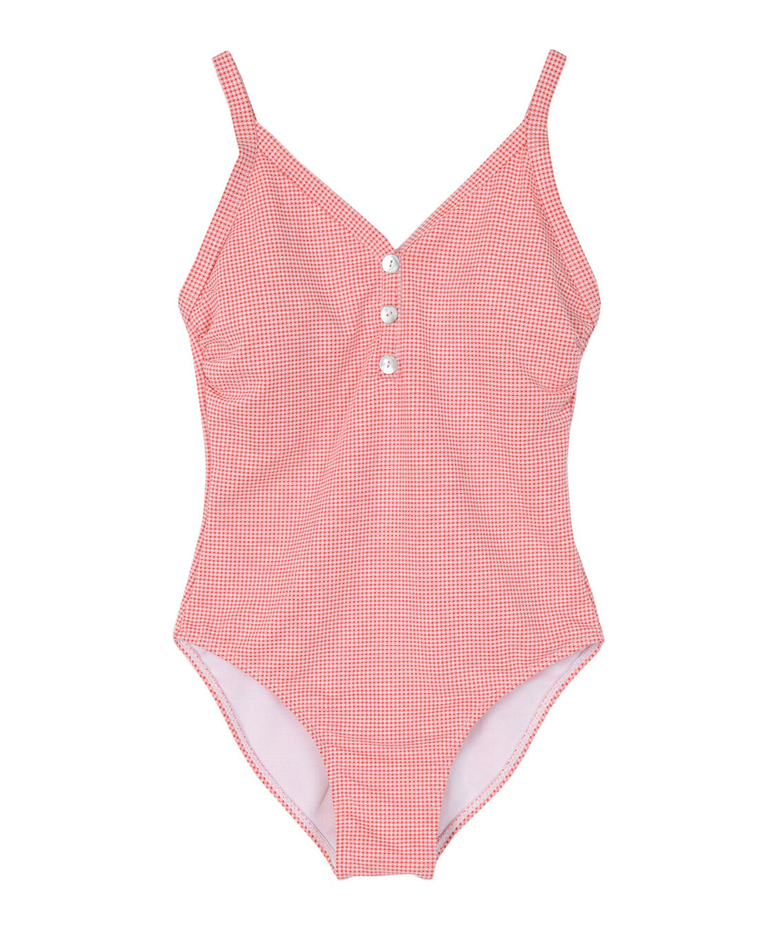 SEA DRESS「ギンガムチェックワンピース/水着」|ビキニ|レッド