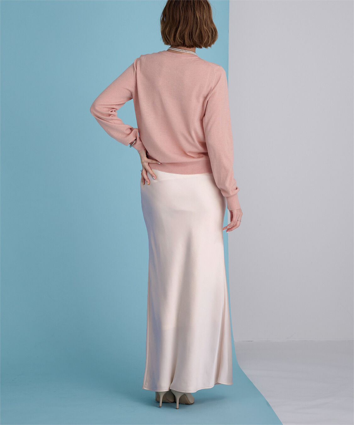 ur's「サテンマーメイドマキシスカート」|スカート|