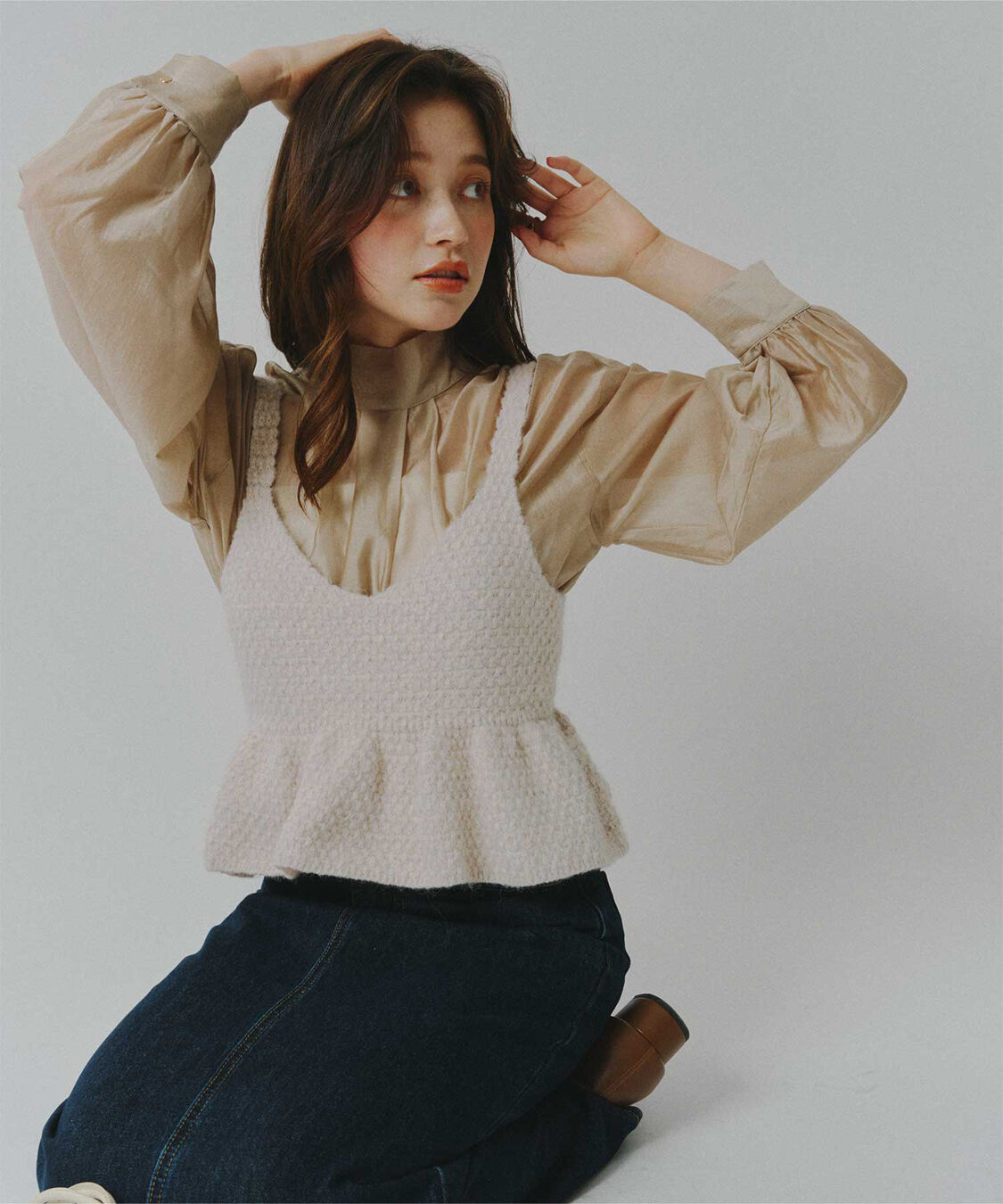 titivate「ペプラムニットビスチェ」|ニット・セーター|