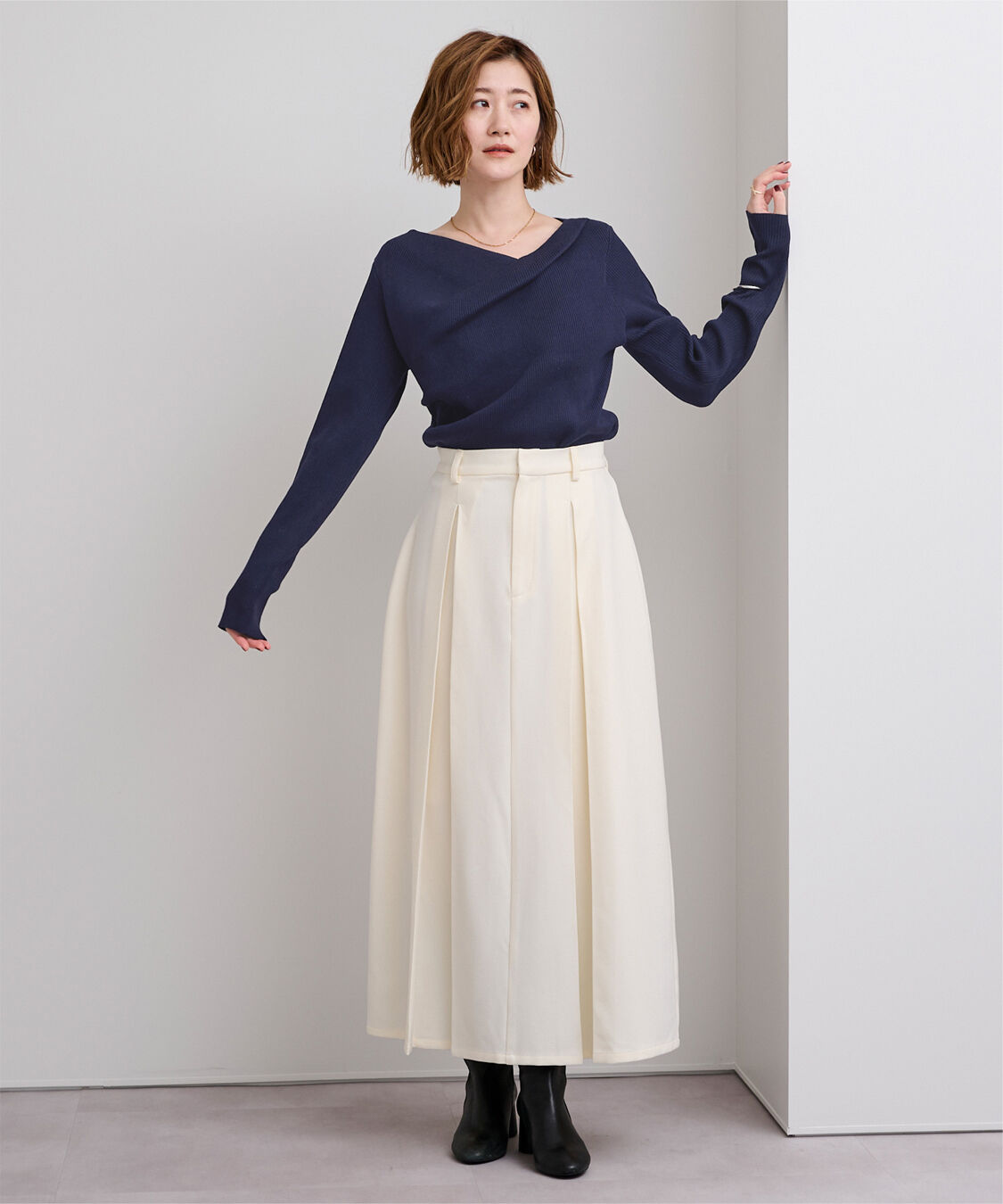 ur's「オフショルダーリブニットトップス」|ニット・セーター|