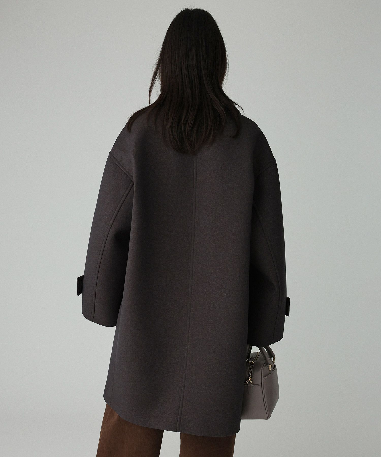 BABYLONE「ボンディングジャケットコート」|ピーコート|