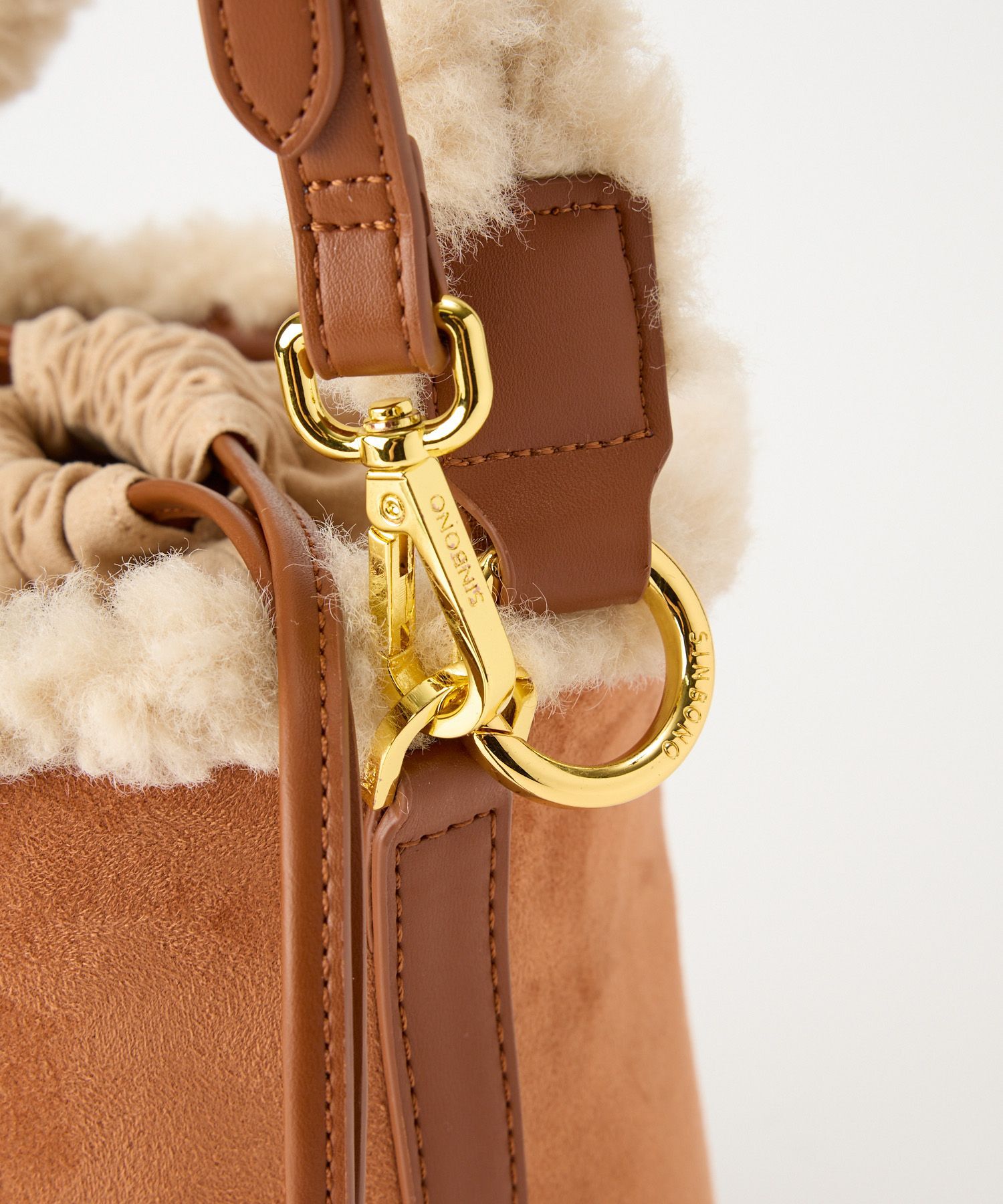  「【SINBONO】ムートンバケツBAG」|ハンドバッグ|