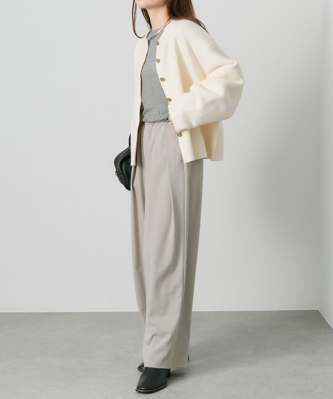  「【新色追加】ツータックウエストゴムストレッチパンツ」|その他|