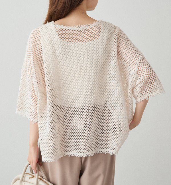  「【リバイバル】ハーフスリーブメッシュプルオーバー」|プルオーバー|