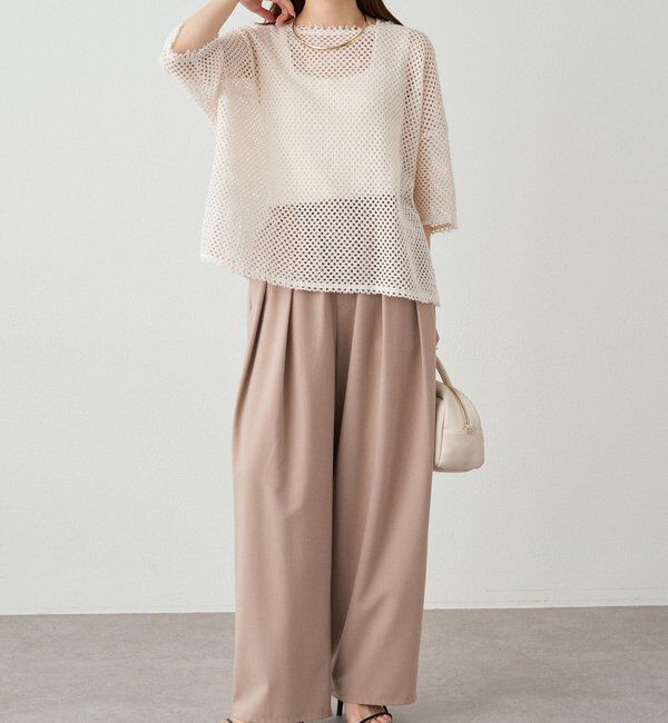  「【リバイバル】ハーフスリーブメッシュプルオーバー」|プルオーバー|