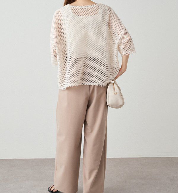  「【リバイバル】ハーフスリーブメッシュプルオーバー」|プルオーバー|