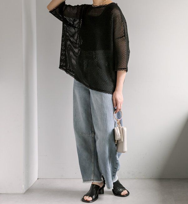  「【リバイバル】ハーフスリーブメッシュプルオーバー」|プルオーバー|