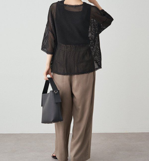  「【リバイバル】ハーフスリーブメッシュプルオーバー」|プルオーバー|