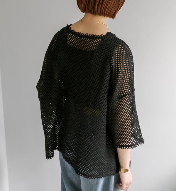  「【リバイバル】ハーフスリーブメッシュプルオーバー」|プルオーバー|