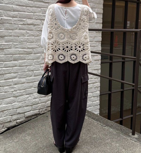  「【25AW】カギ針編み風ビスチェ」|ニット・セーター|