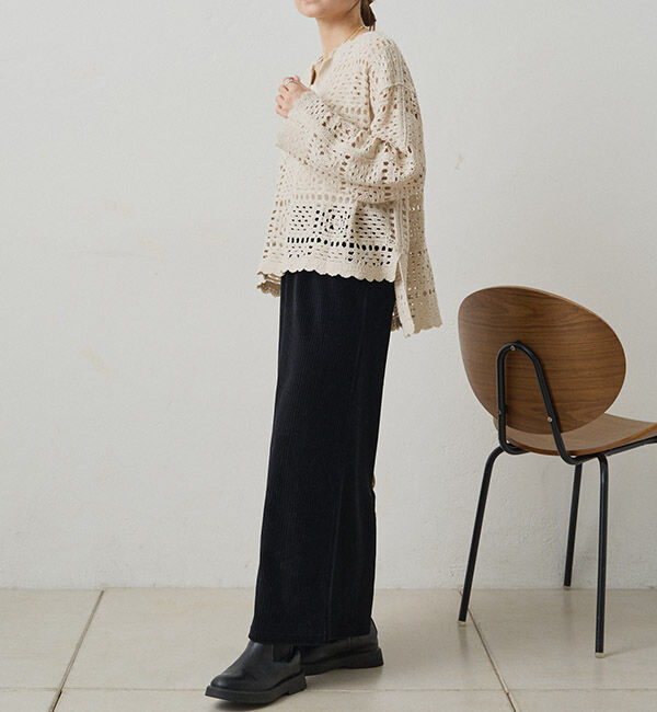  「【サイズ展開/＠yns628＆＠e_r_i_125企画】ストレッチコールスカート」|スカート|