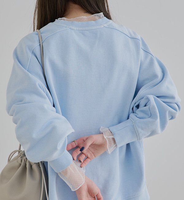  「【リバイバル】ドットチュールドッキングレイヤードカットソー」|プルオーバー|