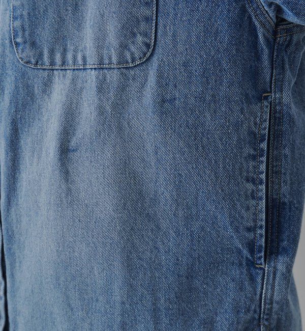  「コーンデニムバンドカラーデニムジャケット」|テーラードジャケット|