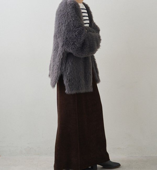  「シャギーニットVネックカーディガン」|カーディガン|