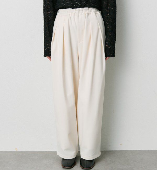  「ウール混ウエストゴムツータックパンツ」|その他|