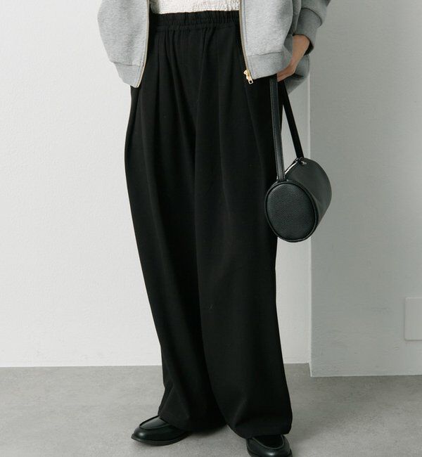  「ウール混ウエストゴムツータックパンツ」|その他|