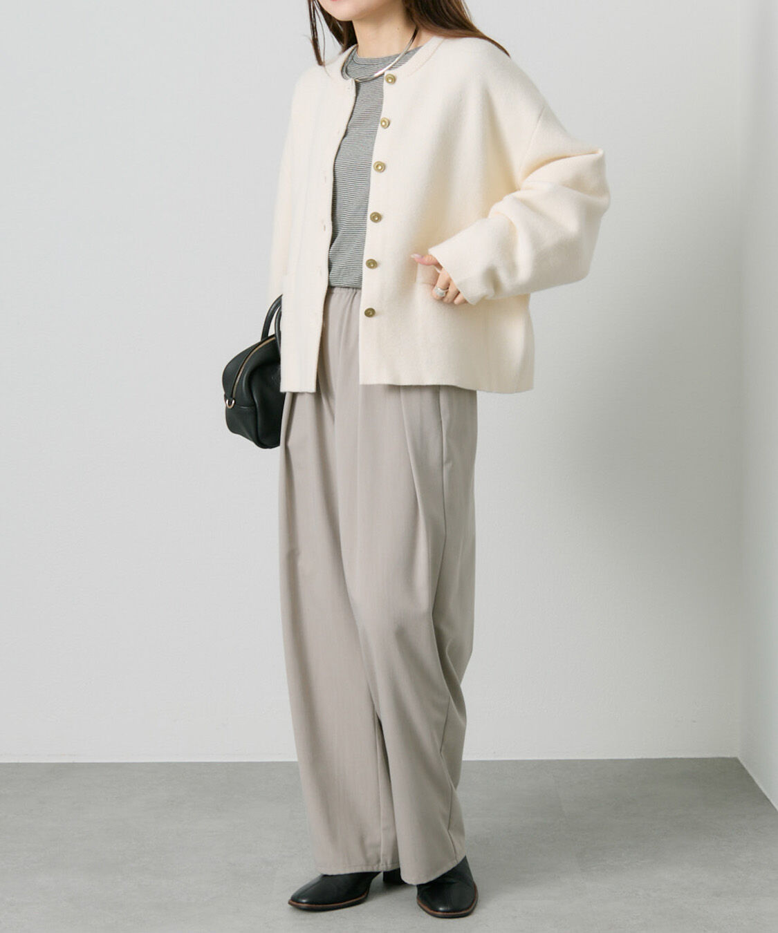  「【新色登場/リバイバル】ミラノリブニットカーディガン」|ニット・セーター|