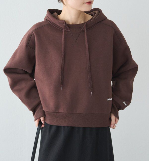  「裏起毛スウェットショートパーカー」|プルオーバー|