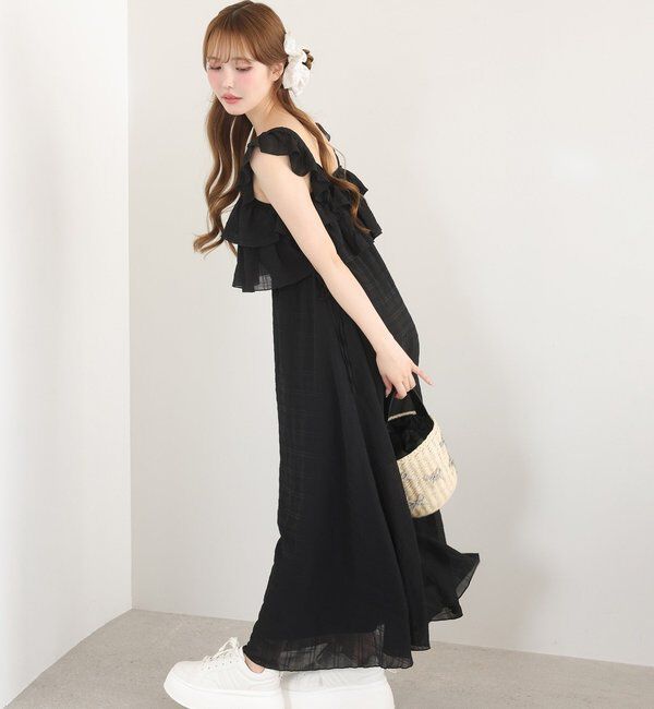  「【天使になれる!?】サイドリボンフリルキャミワンピ」|ワンピース|