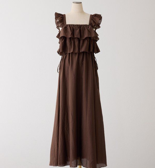  「【天使になれる!?】サイドリボンフリルキャミワンピ」|ワンピース|