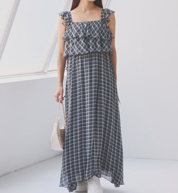  「【天使になれる!?】サイドリボンフリルキャミワンピ」|ワンピース|