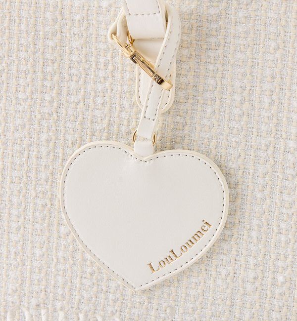  「【LouLoumei】／ハートチャーム付きトートバッグ／自立可能」|ショルダー・メッセンジャー|